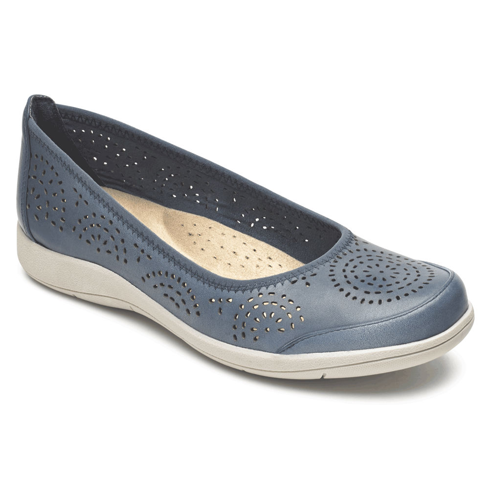 Rockport Slip-Ons Dame Blå - Daisey Ballet - HXWP31840